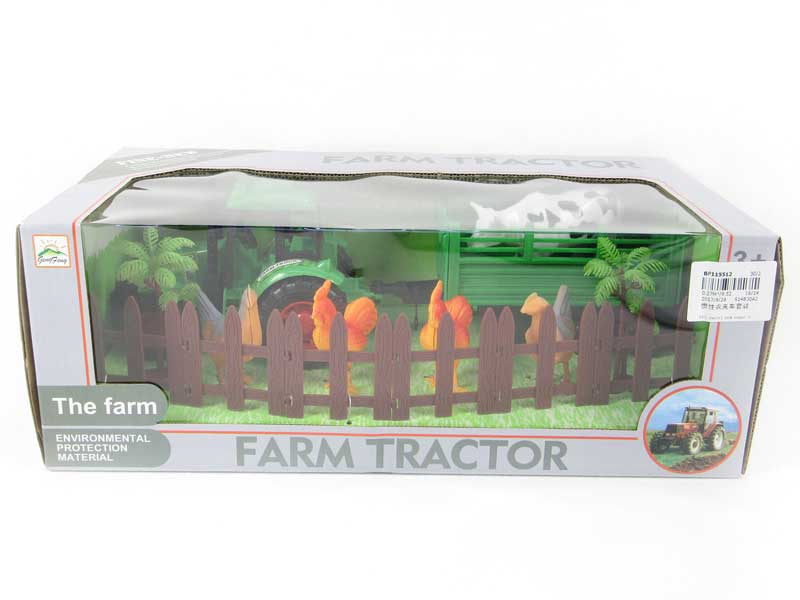 Friction Farmer Tractor Set toys