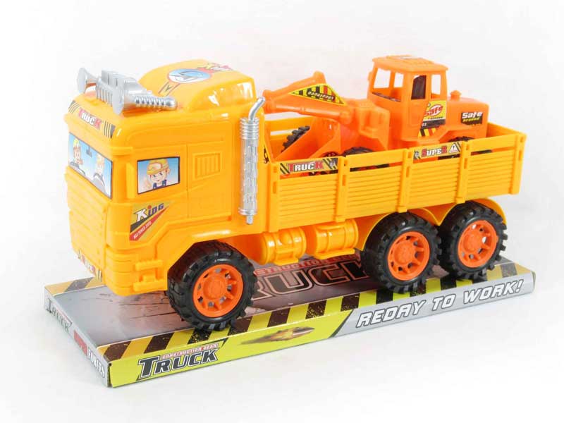 Friction Construction Truck Tow Free Wheel Construction Truck toys