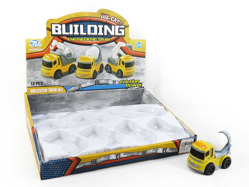 Die Cast Construction Truck Friction(12in1) toys
