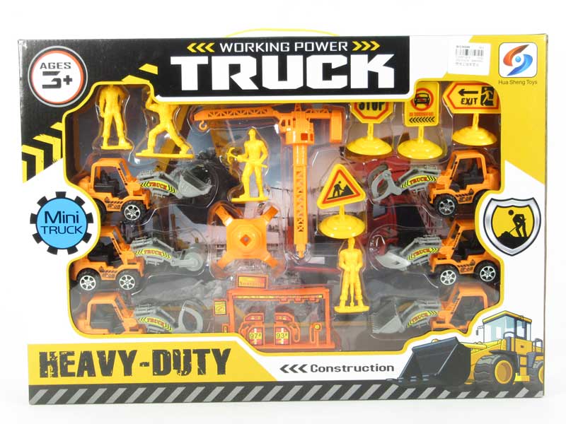 Friction Power Construction Truck Set toys