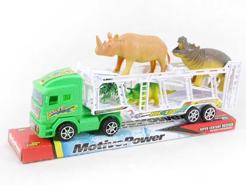 Friction Double Deck Trailer toys