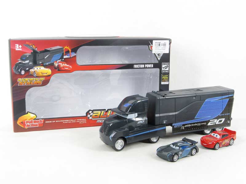 Die Cast Container Truck Set Friction toys