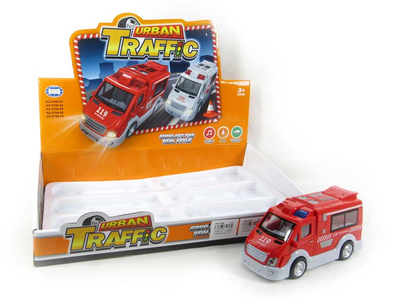 Friction Fire Engine W/L_M(6in1) toys