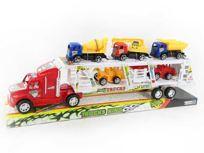 Friction Truck Tow Construction Truck(3C) toys