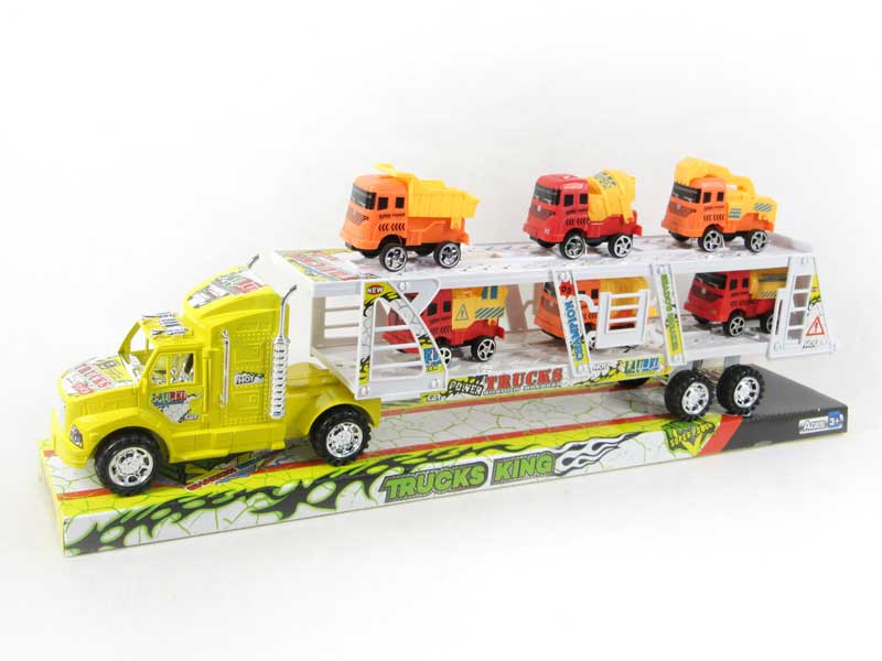 Friction Truck Tow Free Wheel Construction Truck(3C) toys