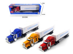1:42 Die Cast Container Truck Friction W/S(3C)
