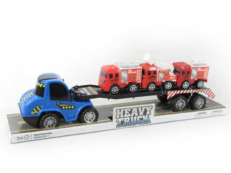 Friction Truck Tow Free Wheel Fire Engine(6S2C) toys