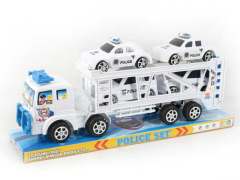 Friction Truck Tow Police Car(2C)