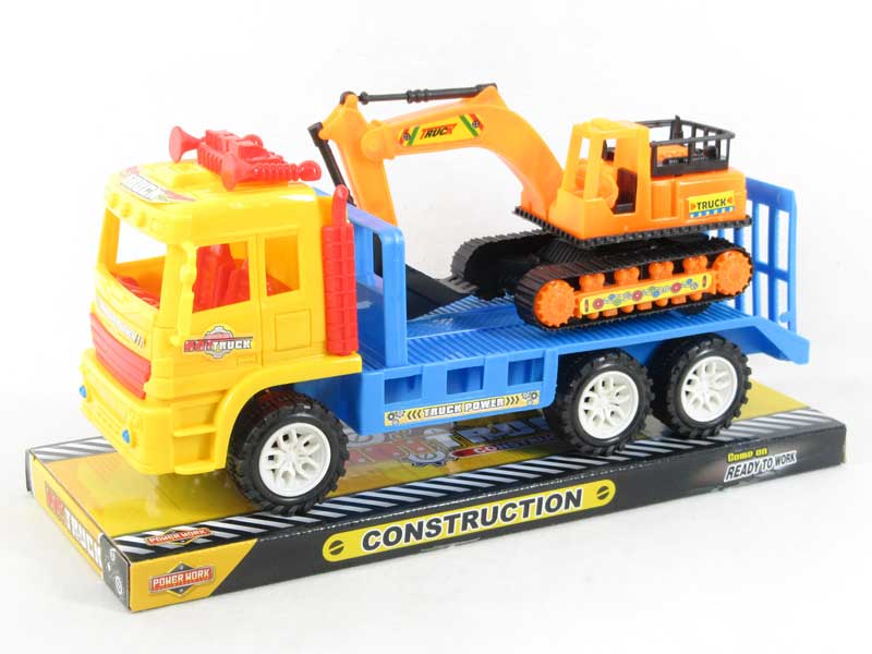 Friction Truck Tow Construction Truck(2C) toys