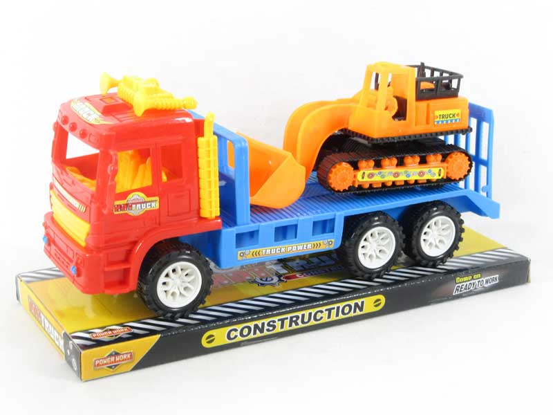 Friction Truck Tow Construction Truck(2C) toys