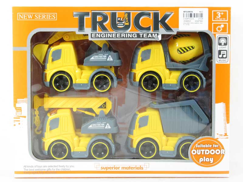 Friction Construction Truck W/L_M（4in1） toys