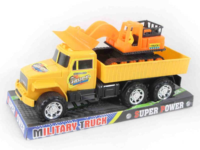 Friction Truck Tow Construction Truck(2S3C) toys