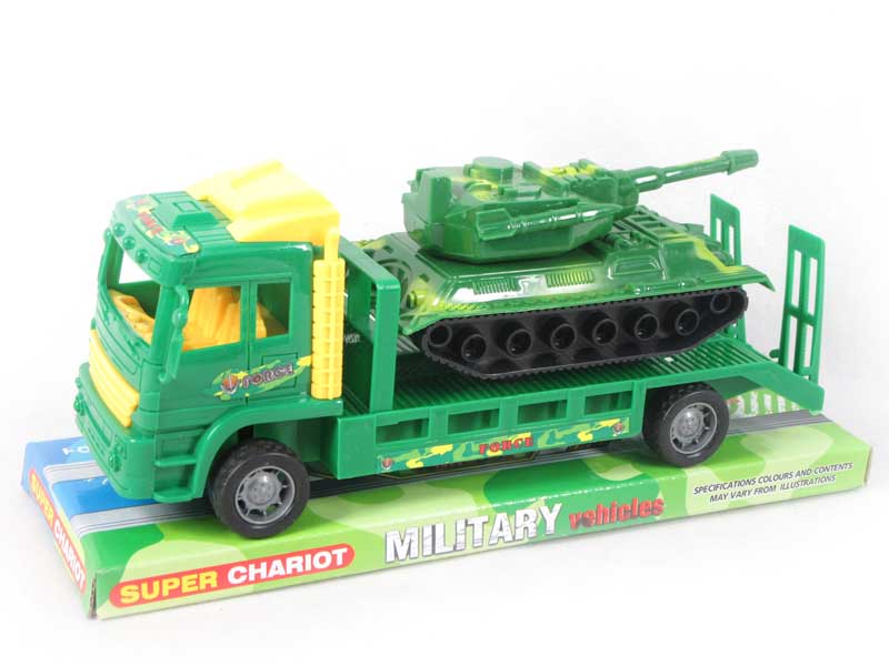 Friction Truck Tow Panzer toys