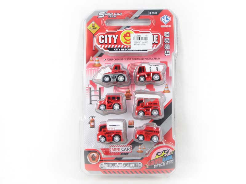 Friction Fire Engine（6in1） toys