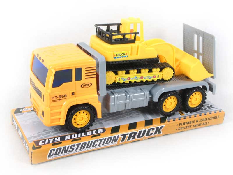 Friction Truck Tow Bulldozer(2C) toys