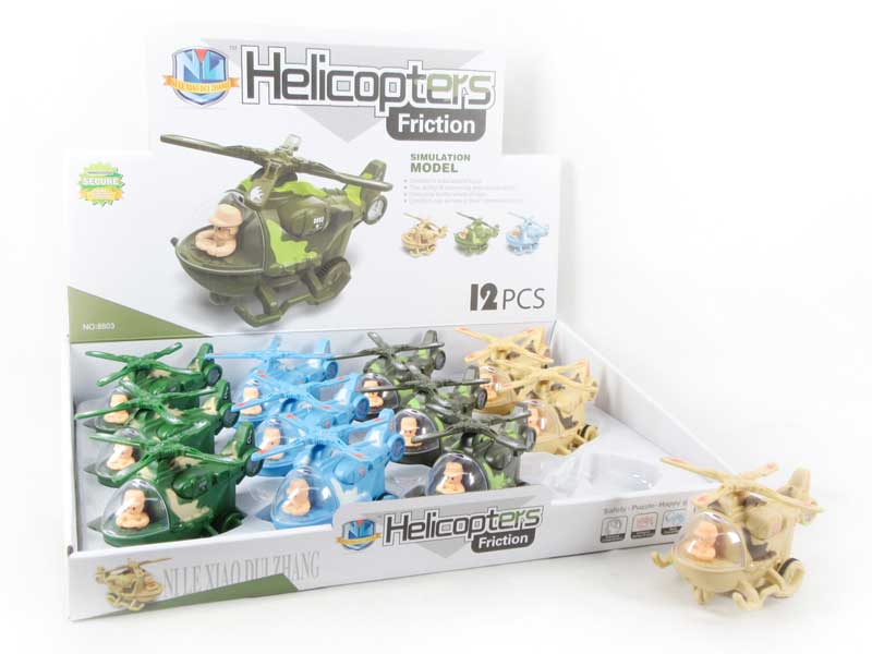 Friction Helicopter(12in1) toys