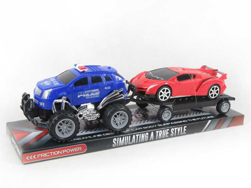 Friction Truck Tow Friction Sport Car(3C) toys