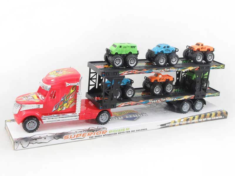 Friction Truck Tow Cross-country Car(2C) toys