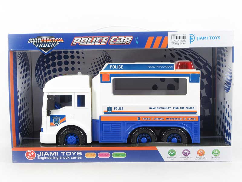 Friction Police Car W/M toys