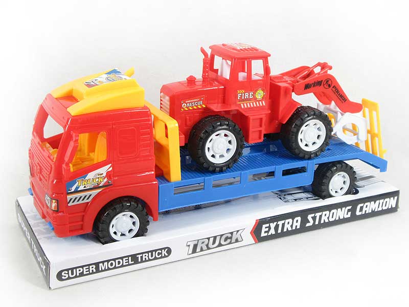 Friction  Car Tow Construction Truck toys