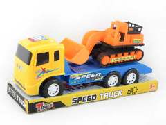 Friction Construction Truck Tow Car(2C)