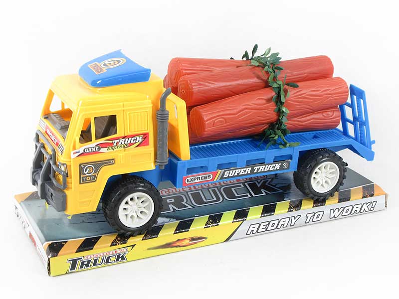 Friction Truck Tow Wood(2C) toys