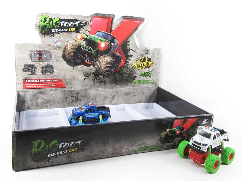 1:32 Die Cast Car Friction(12in1) toys
