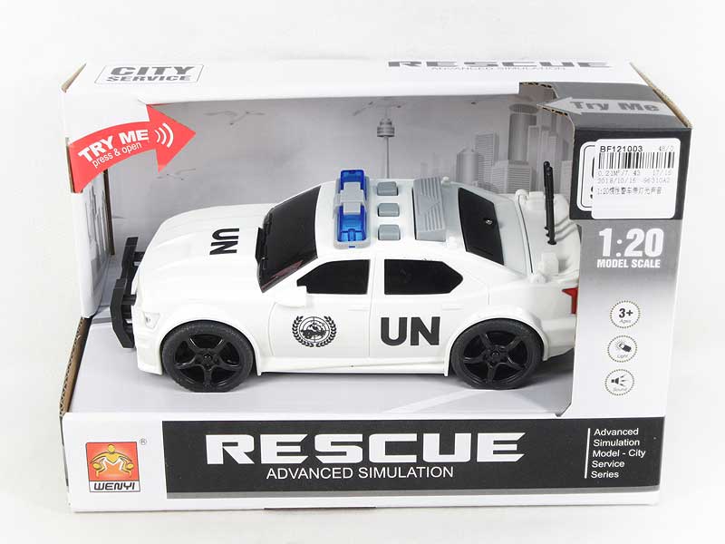 1:20 Friction Police Car W/L_S toys