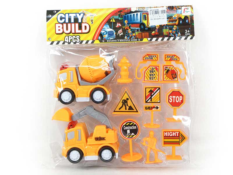 Friction  Construction Truck Set W/L_M toys