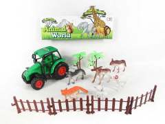 Friction Farmer Tractor Set(2C)