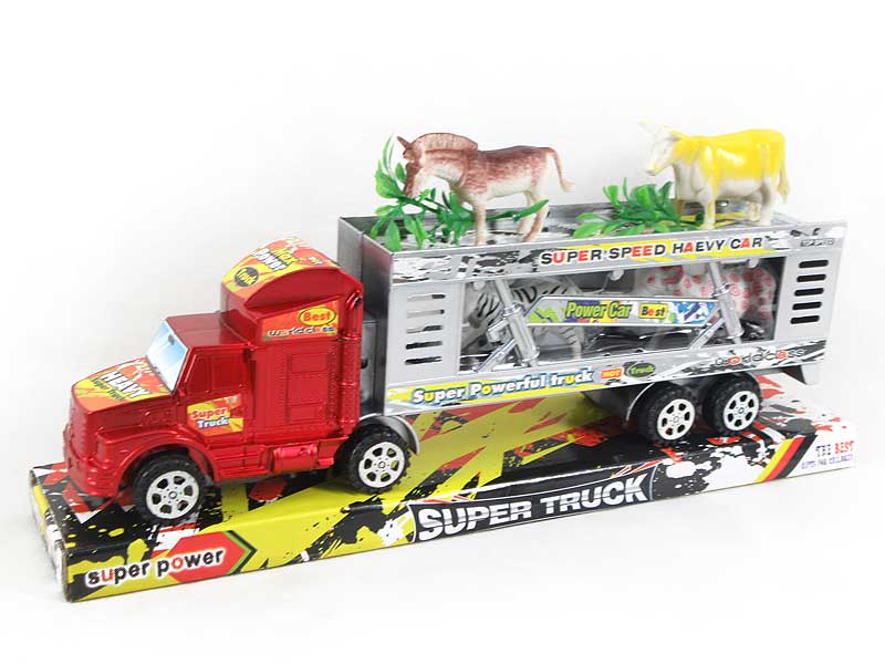 Friction Truck Tow Animal(2C) toys