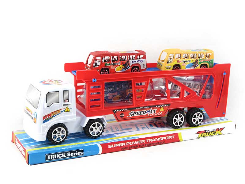 Friction Truck Tow Bus toys