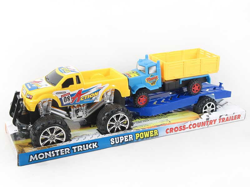 Friction Cross-country Truck Tow Car(3C) toys