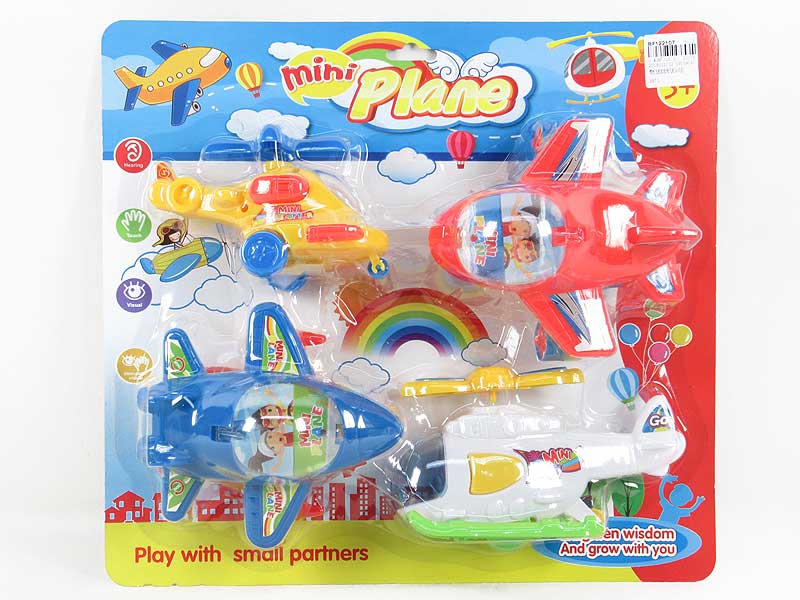Friction Plane & Pull Line Plane(4in1) toys