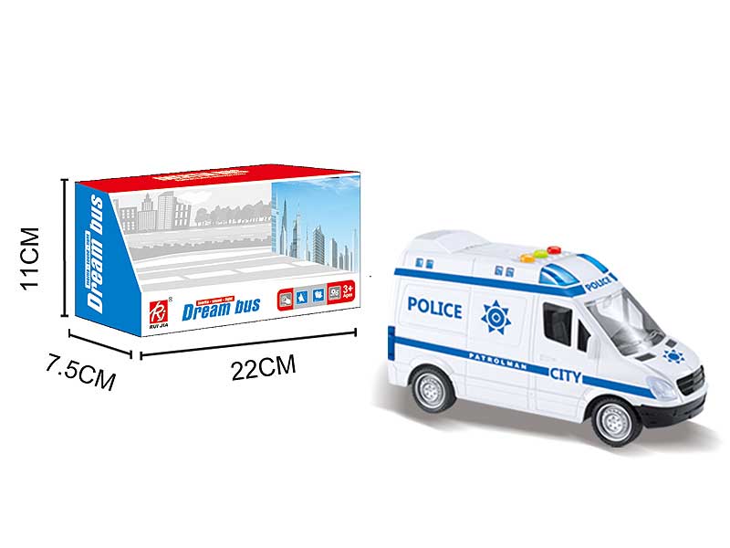 Friction Police Car W/L_S toys