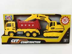 Friction Construction Truck W/L_M(2PCS)