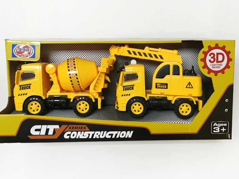 Friction Construction Truck W/L_M(2PCS) toys