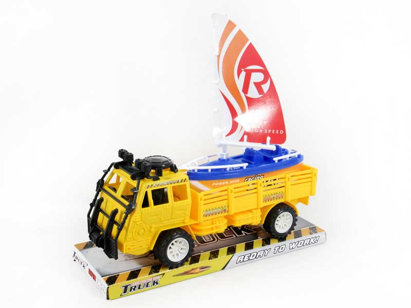 Friction Construction Truck Tow Friction Sailing Boat toys