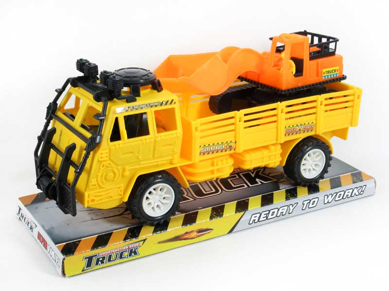 Friction Construction Truck Tow Free Wheel Bulldozer toys