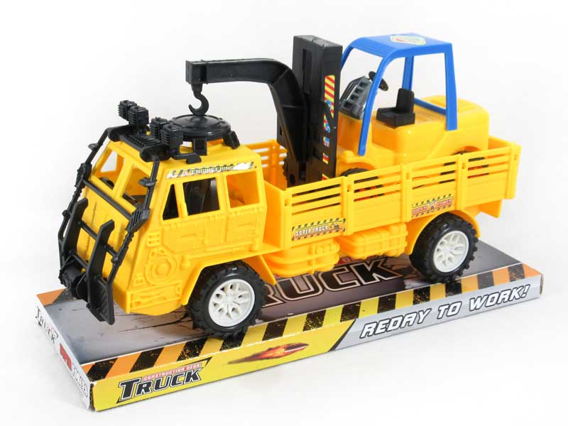 Friction Construction Truck Tow Free Wheel Forklift Truck toys