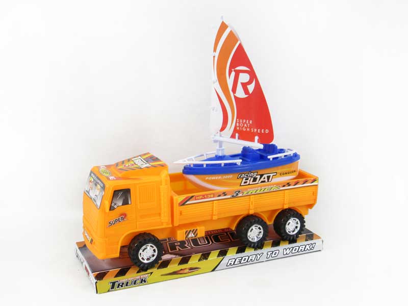Friction Construction Truck Tow Friction Sailing Boat toys