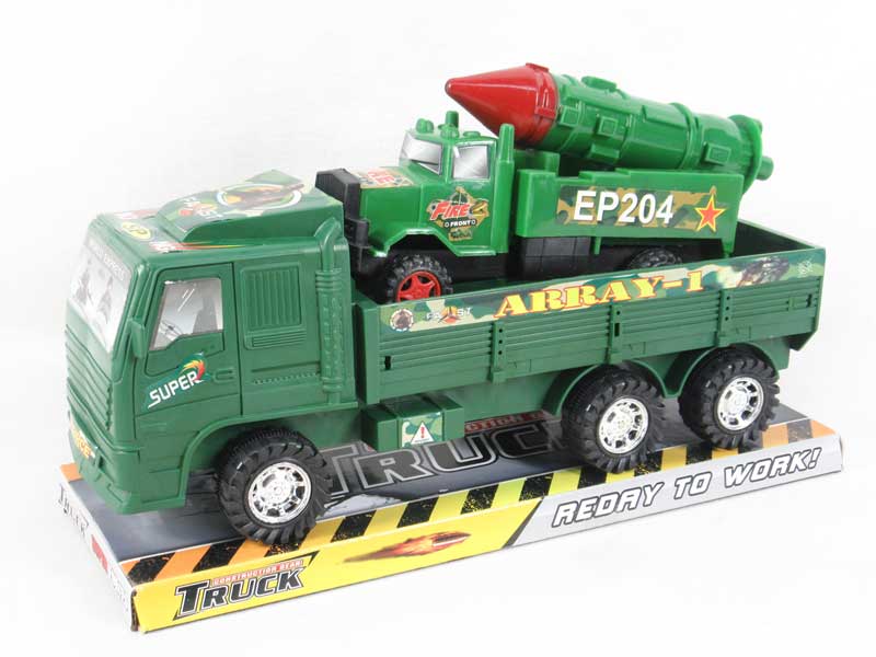 Friction Construction Truck Tow Free Wheel Launcher toys