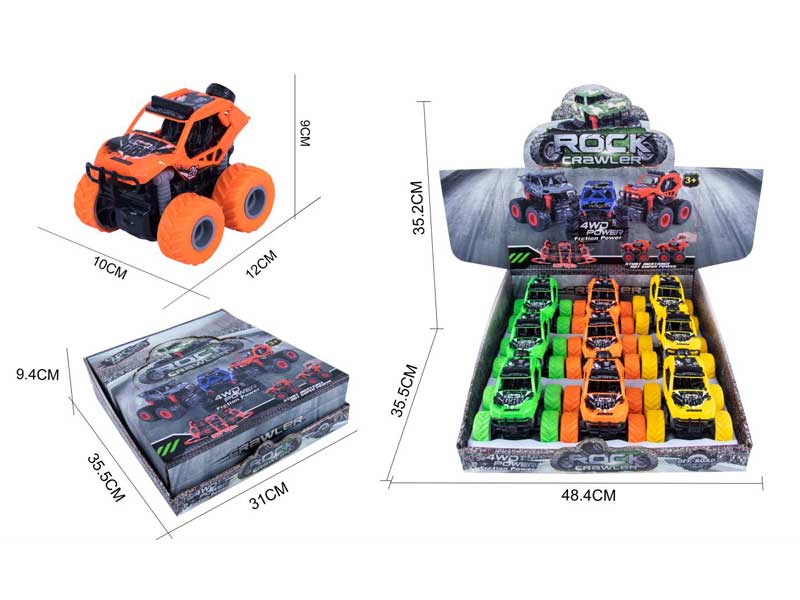 Friction Cross-country Car(9PCS) toys