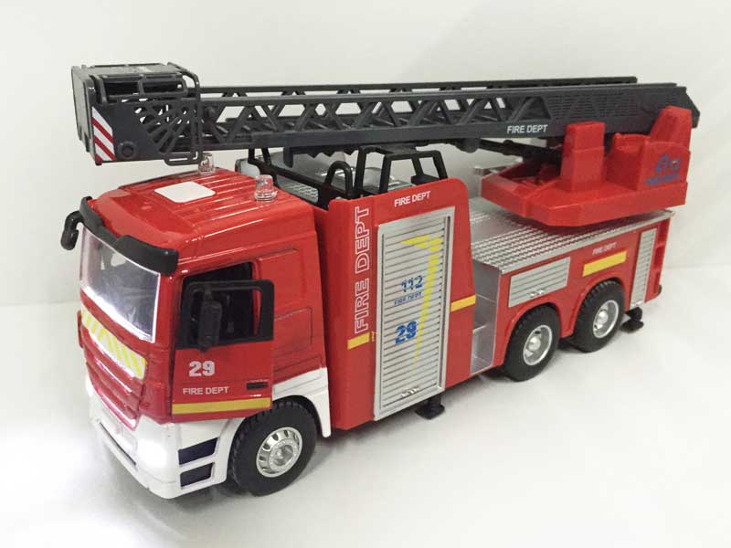 1:32 Die Cast Fire Engine Friction W/L_M toys
