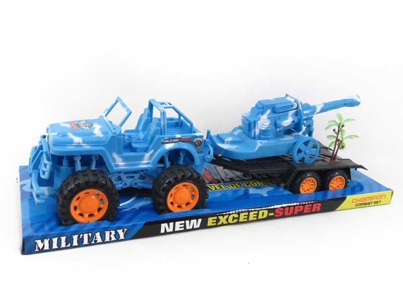 Friction Cross-country Car & Cannon toys