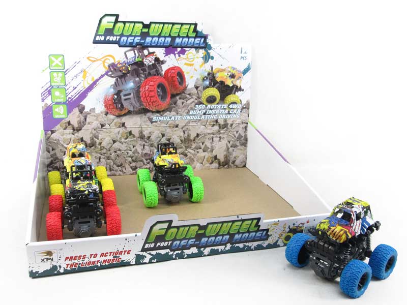 Friction Cross-country Car W/L_S(12in1) toys