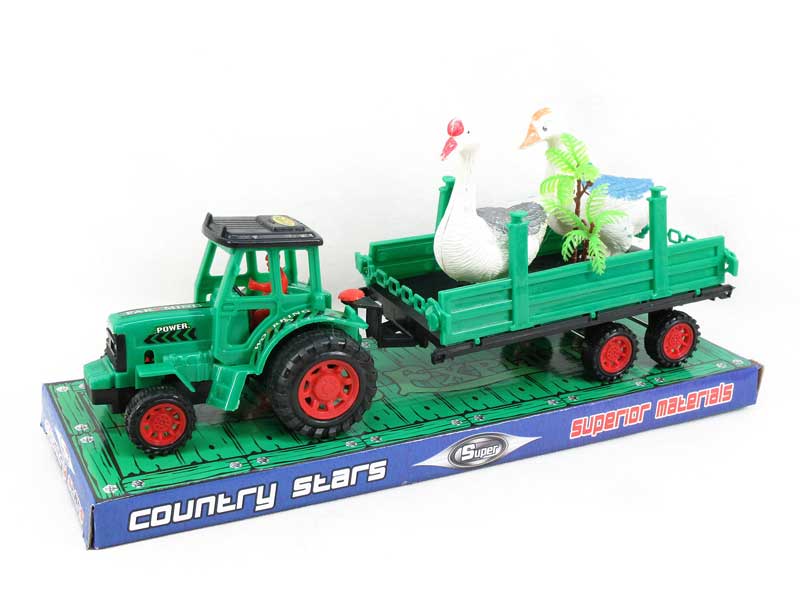 Friction Farmer Truck Tow Goose toys