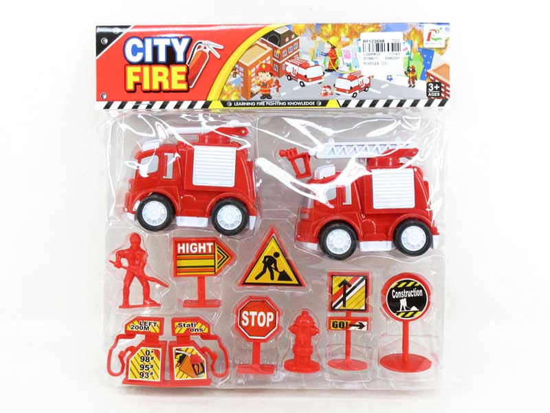 Friction Fire Engine Set(2in1) toys