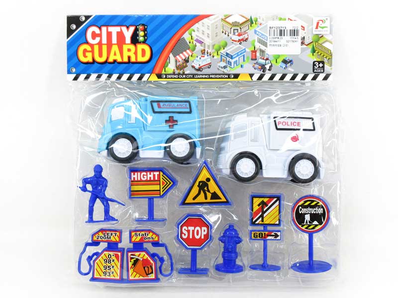 Friction Ambulance Set(2in1) toys