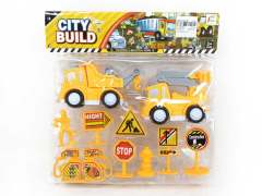 Friction Construction Car Set(2in1)